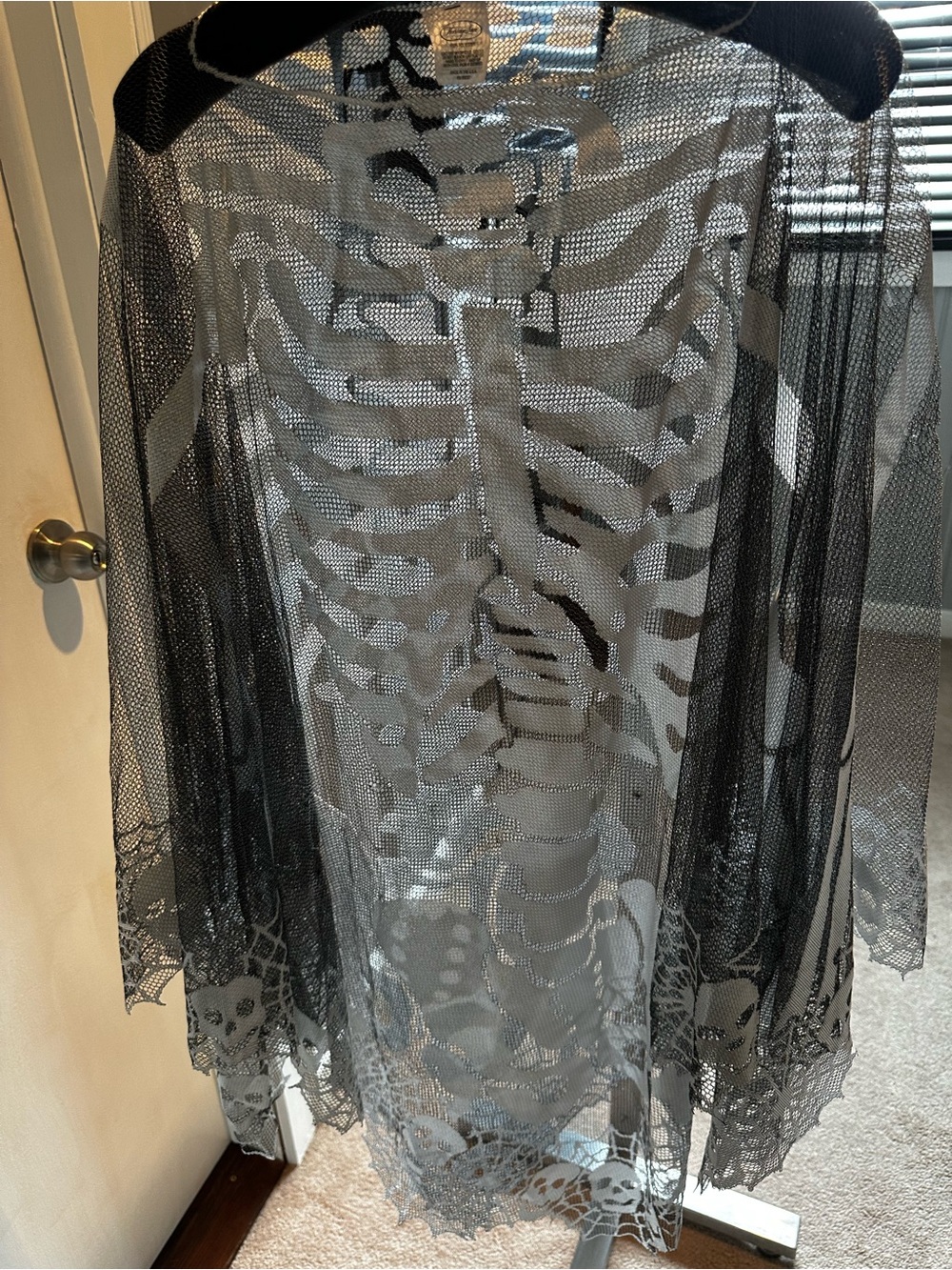Heritage Black Sheer Mesh Lace Cape